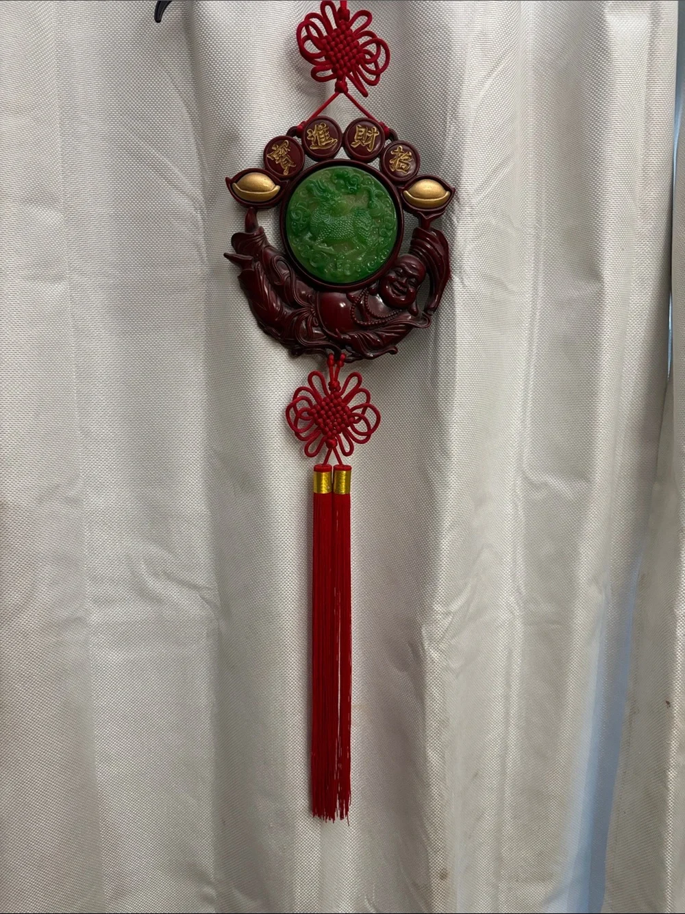 Red and Green Chinese Knot Wall Hanging - Decorative Home Wall Decor